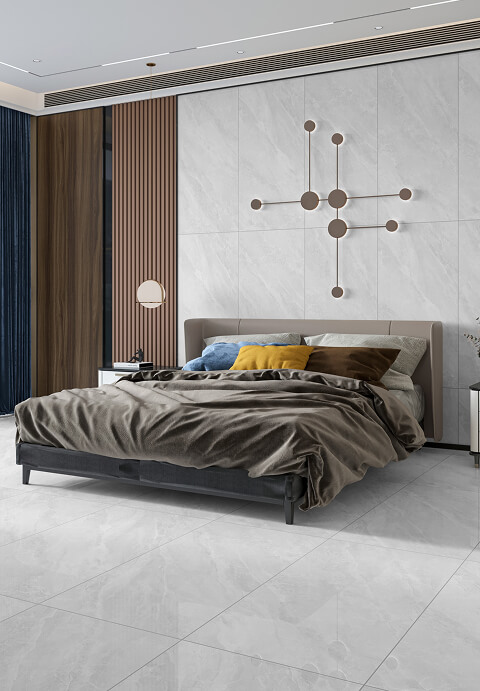 Premium marble bedroom interior