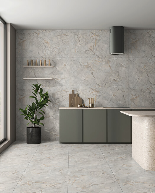 Tile specialist helping a client