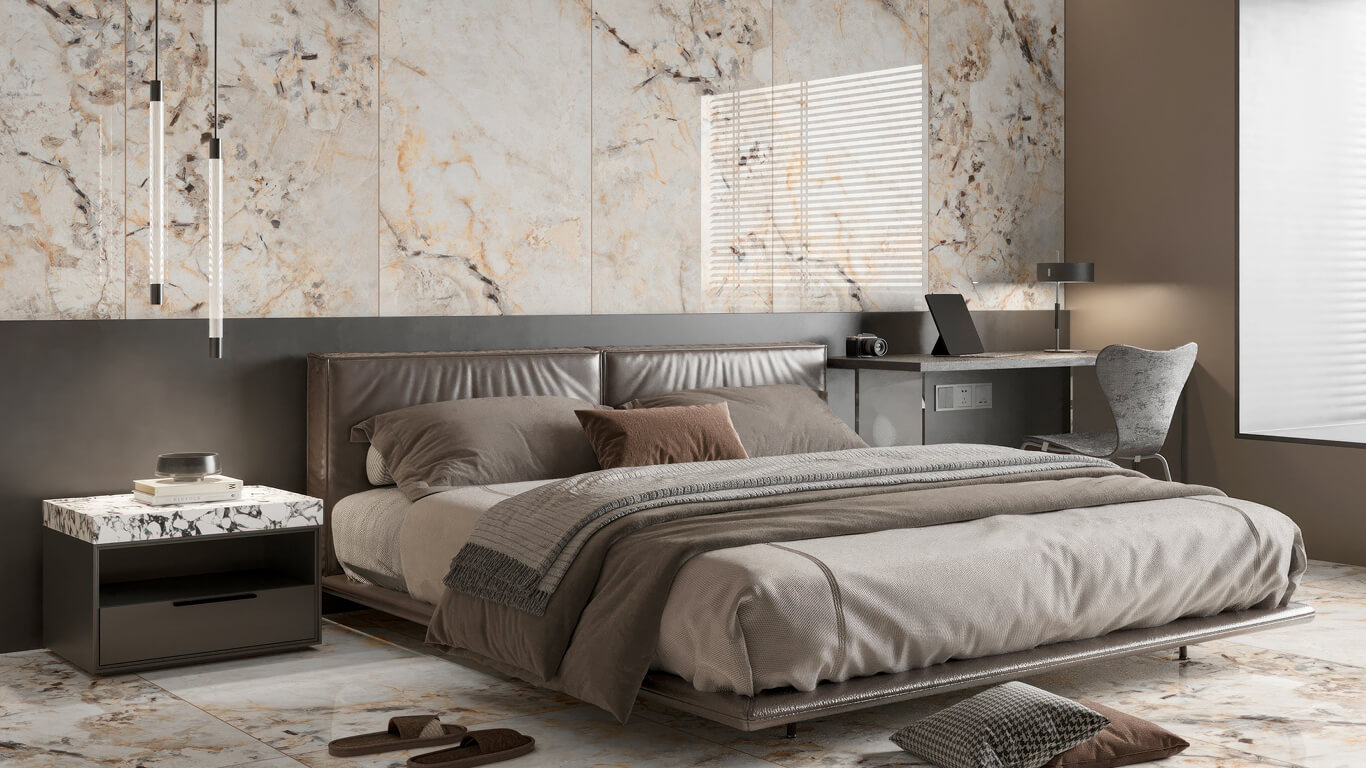 Bright marble interior